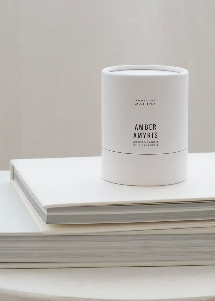 House of Mahina | Amber Amyris Petite Candle | 4 oz