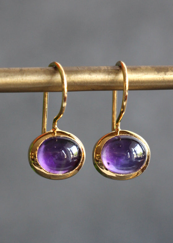 Stephen Estelle | Amethyst Earrings