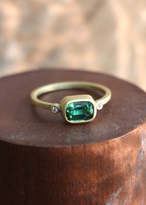 Ananda Khalsa | Blue + Green Tourmaline Ring