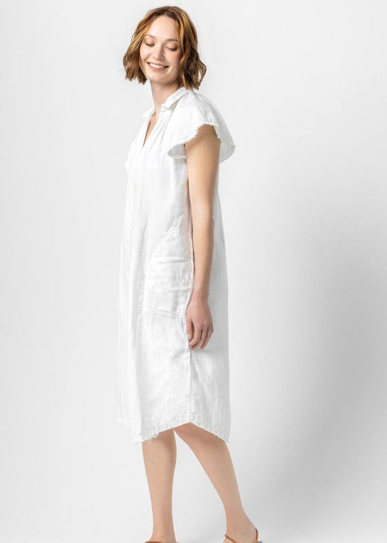 Lilla P | Short Sleeve Maxi Buttondown Dress