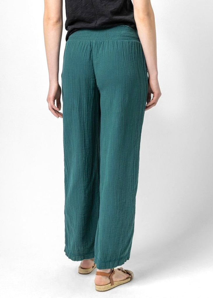 Lilla P | Smocked Waist Full Leg Pant