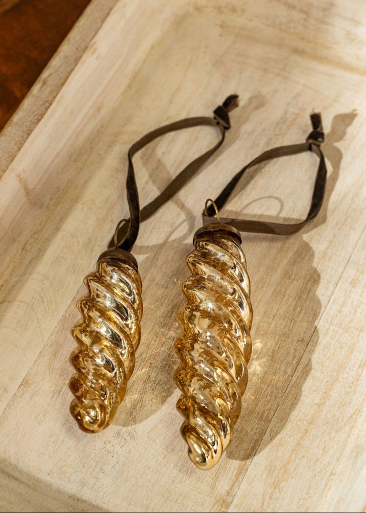 Icicle Ornament Small | Gold