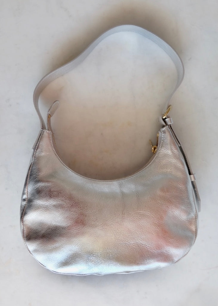 Il Bisonte | Belcanto Shoulder Bag | Silver