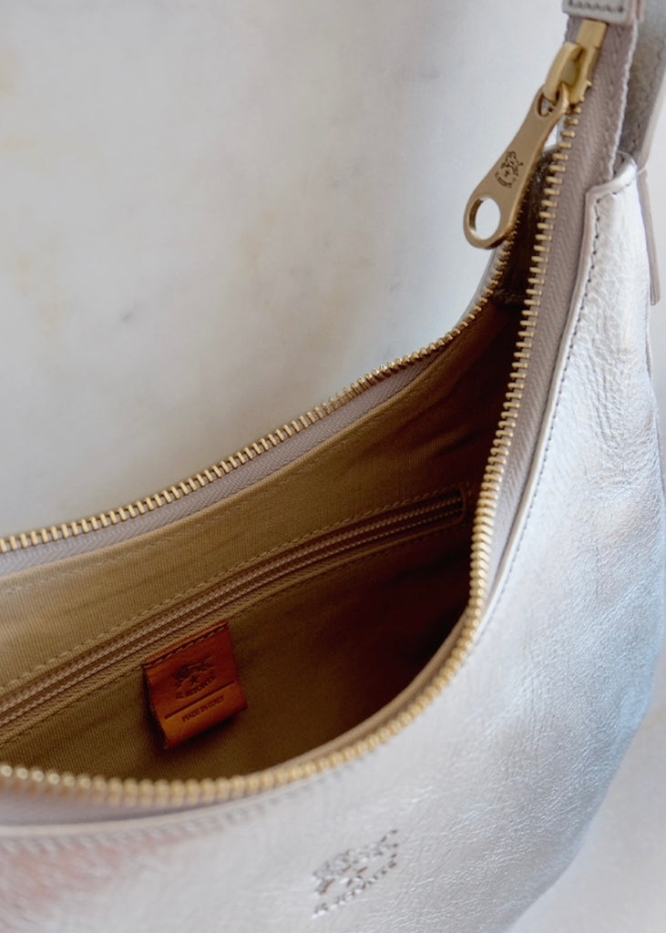 Il Bisonte | Belcanto Shoulder Bag | Silver