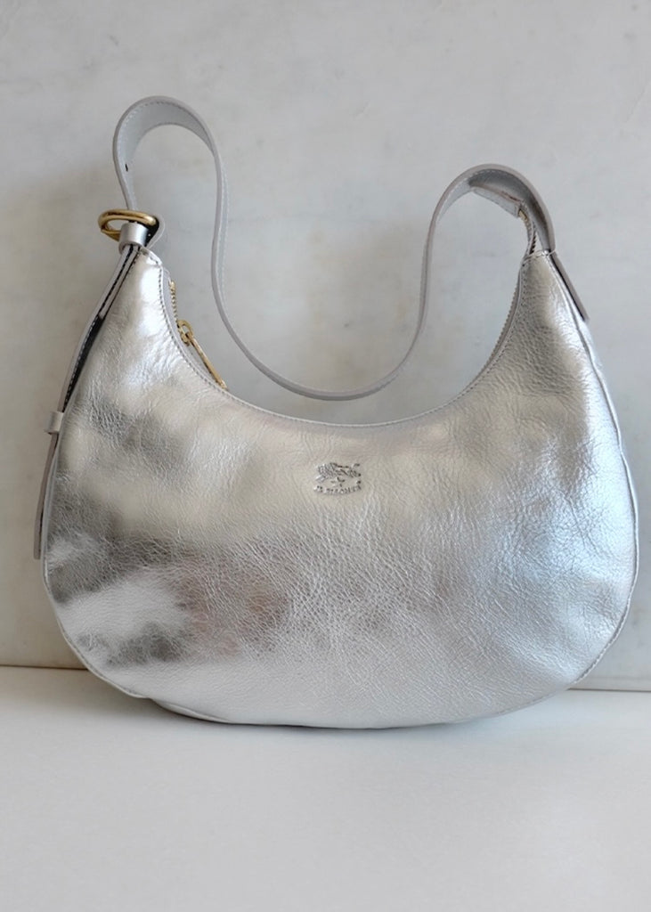 Il Bisonte | Belcanto Shoulder Bag | Silver