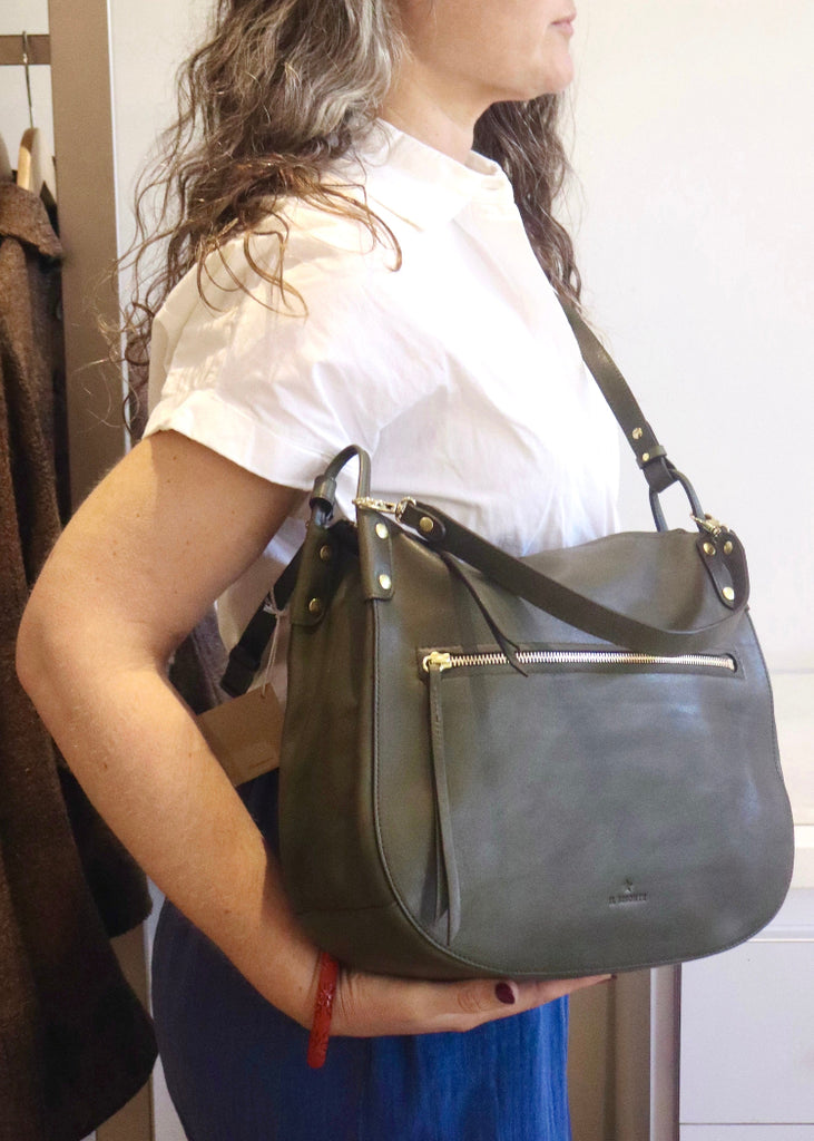 Il Bisonte | Essenza Shoulder Bag | Bosco