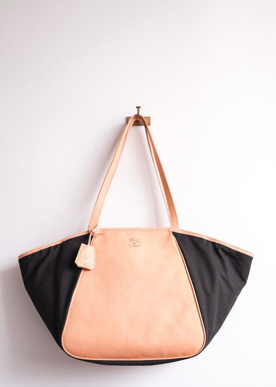 Il Bisonte | Linea 1970 Tote | Nero Natural