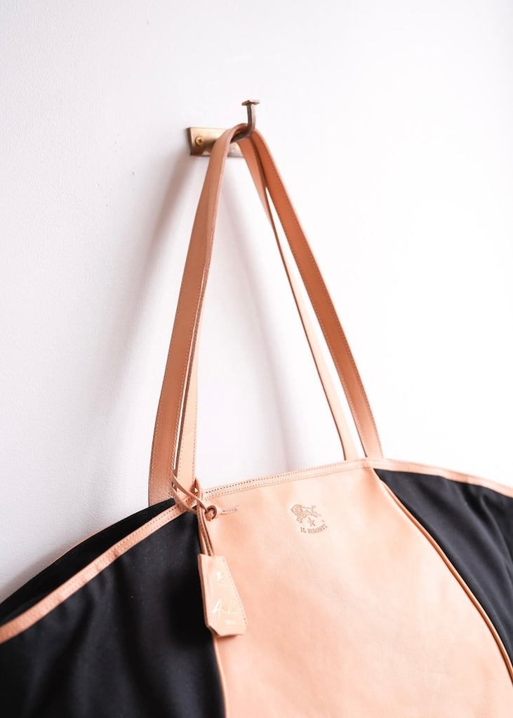 Il Bisonte | Linea 1970 Tote | Nero Natural