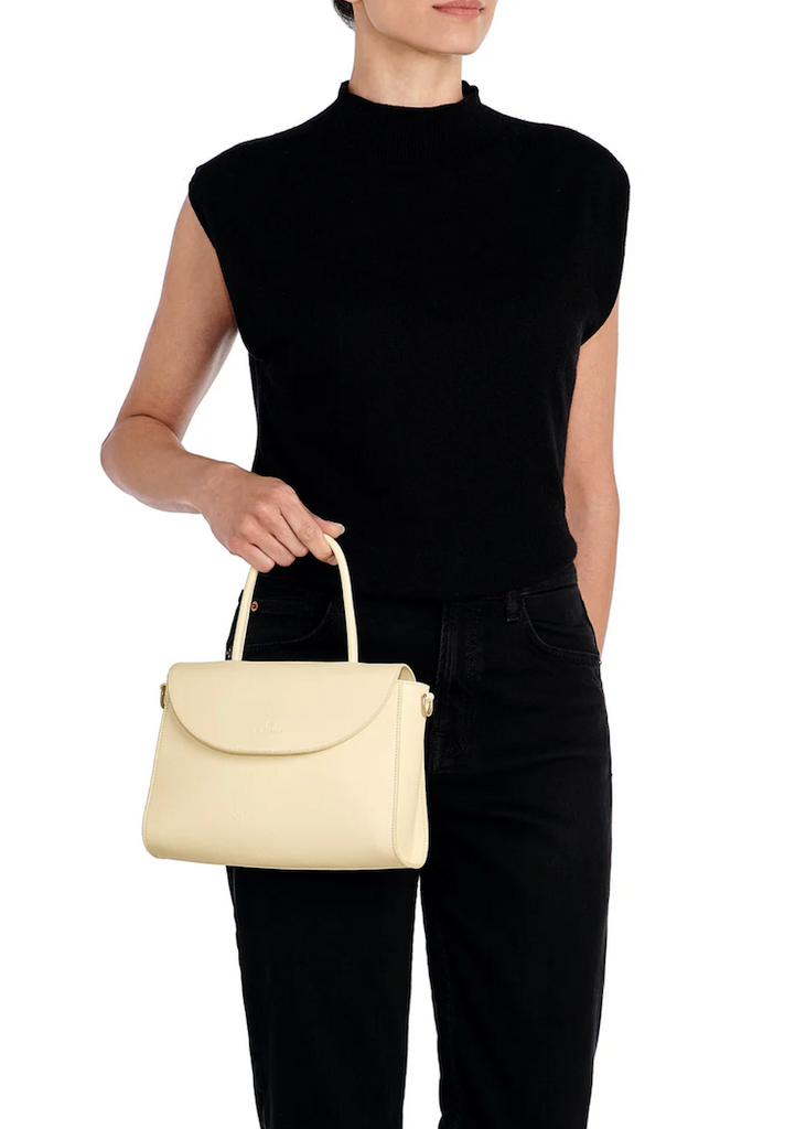 Il Bisonte | Linea 1978 Top Handle | Bianco Latte