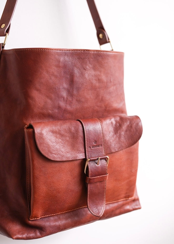 Il Bisonte | Linea 1990 Shoulder Bag | Sepia