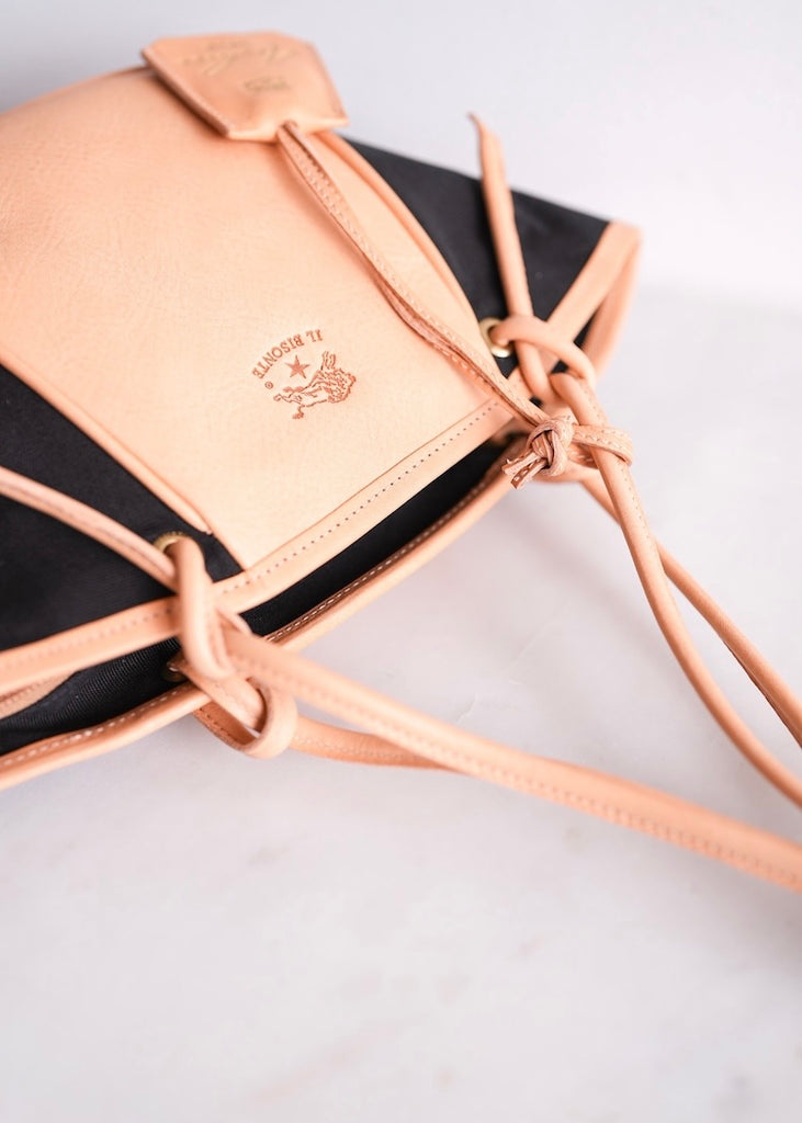 Il Bisonte | Linea 1970 Crossbody Bag | Nero/Natural