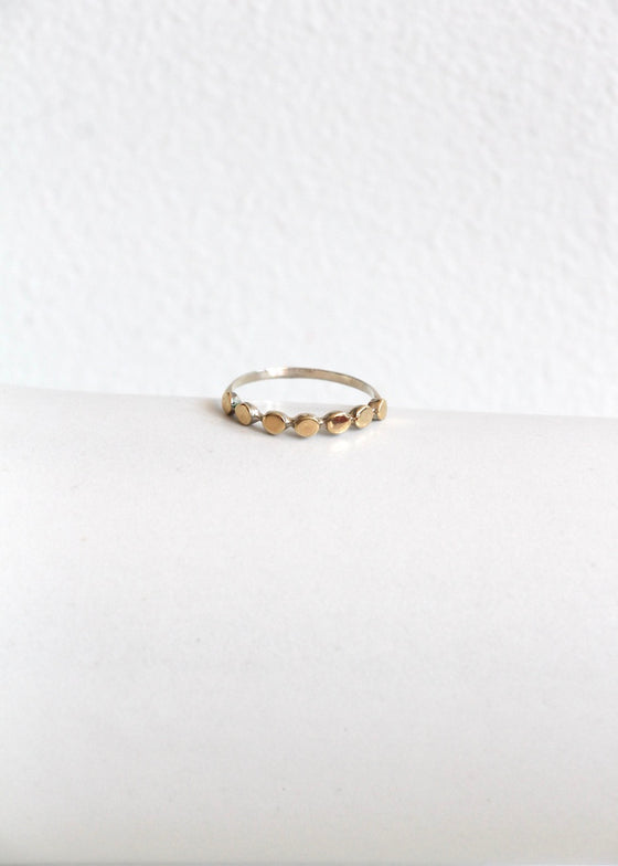 Ithil | Silver + 9k Gold Ring