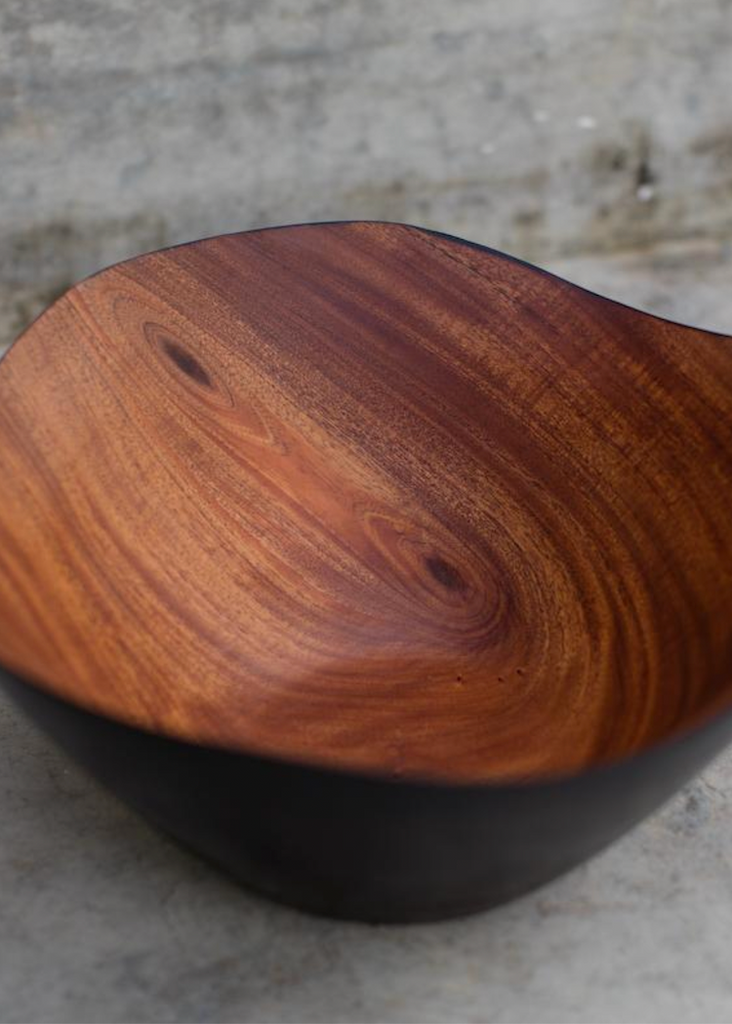 Itza | Large Wave Bowl | Mahogany Charred