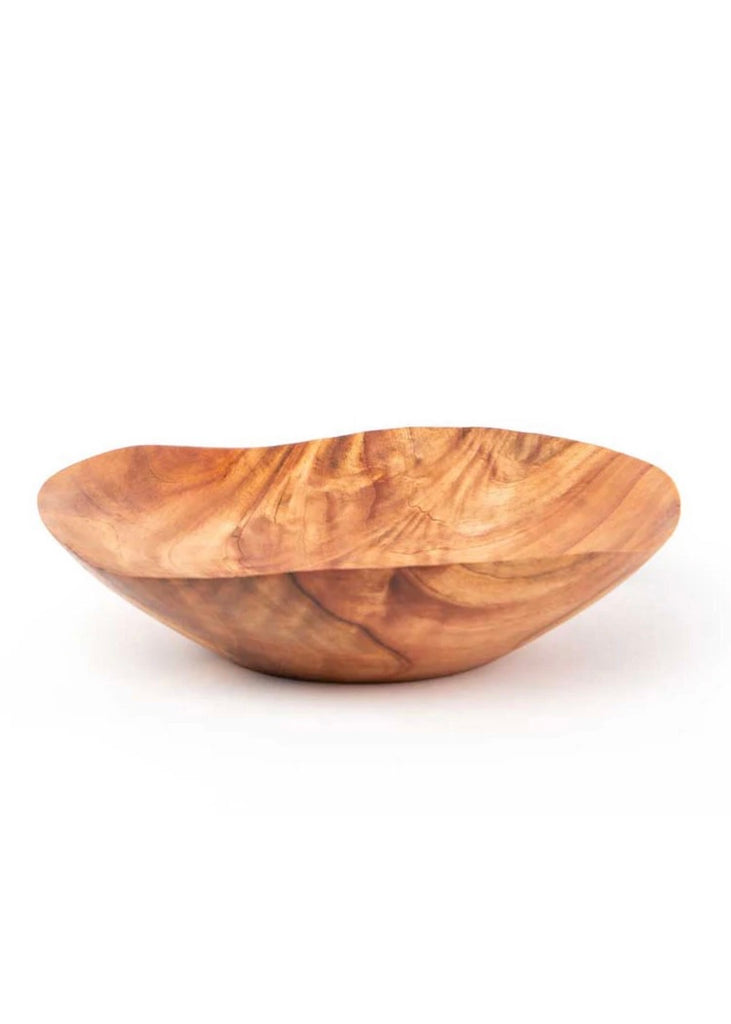 Itza | Shallow Wave Bowl | Mahogany