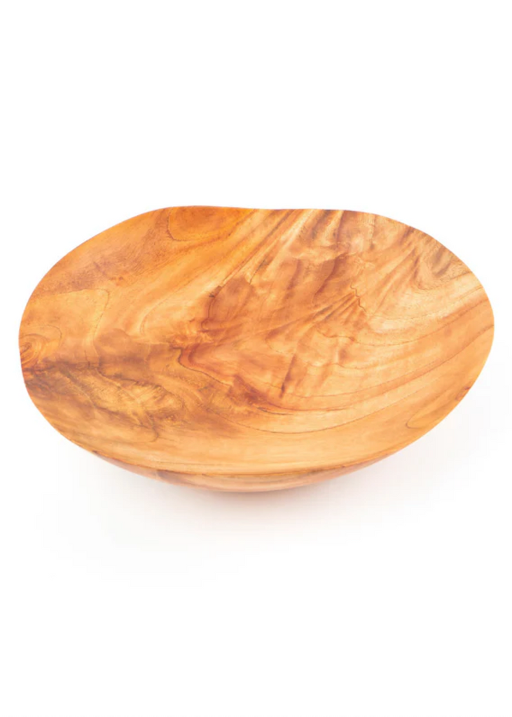 Itza | Shallow Wave Bowl | Mahogany