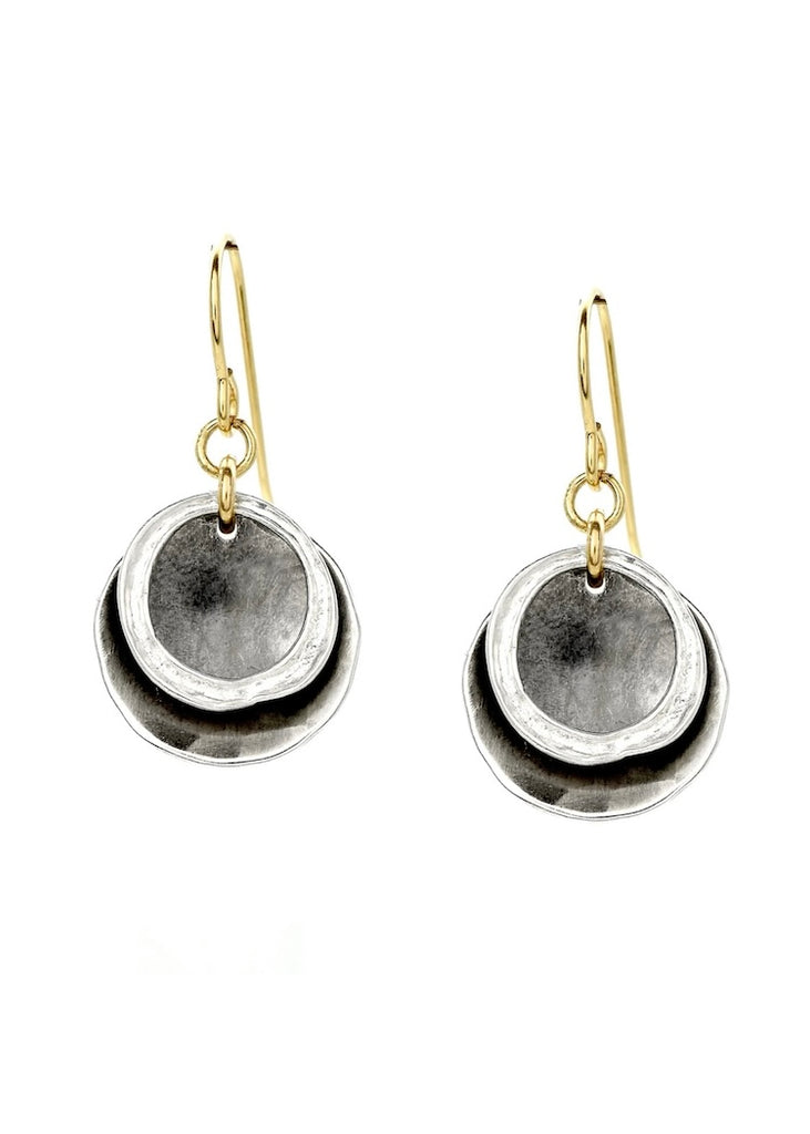 J&I Jewelry | OX Disc + Scooped Circle Earring