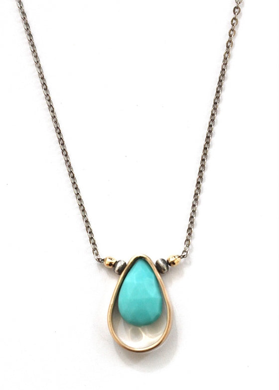 J&I Jewelry | Turquoise + 14kg Filled Necklace