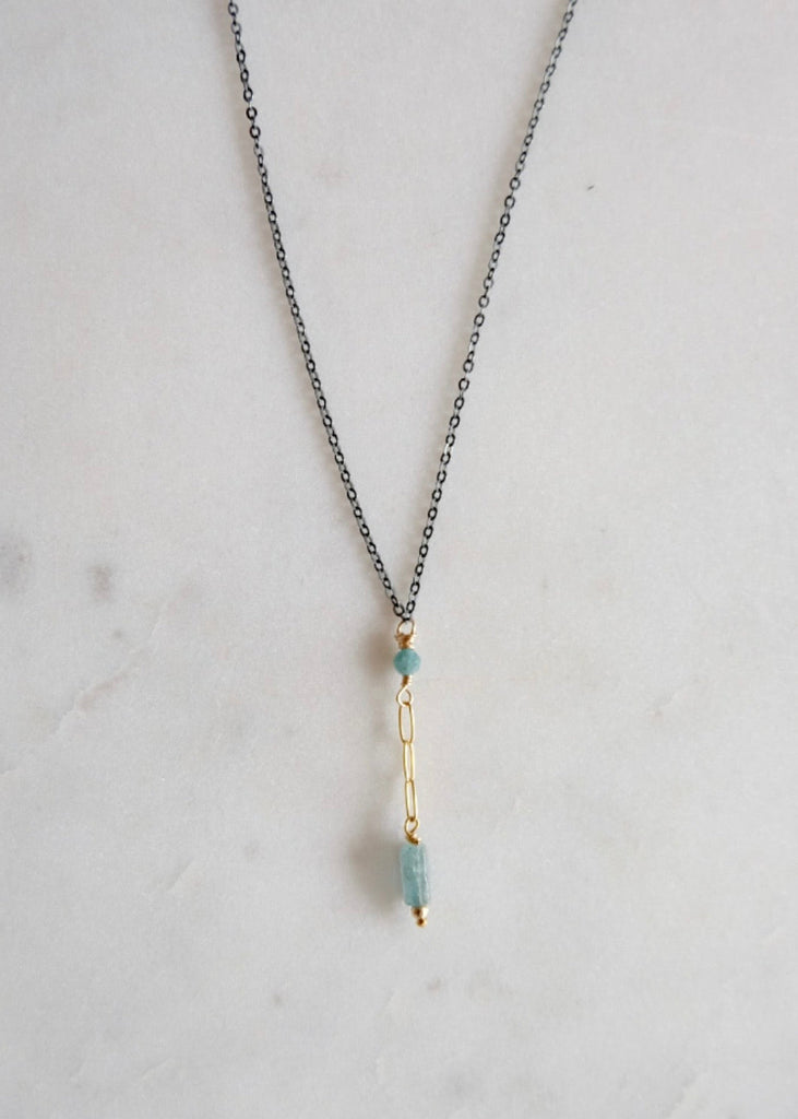 James & Jezebelle | Apatite Lariat Necklace