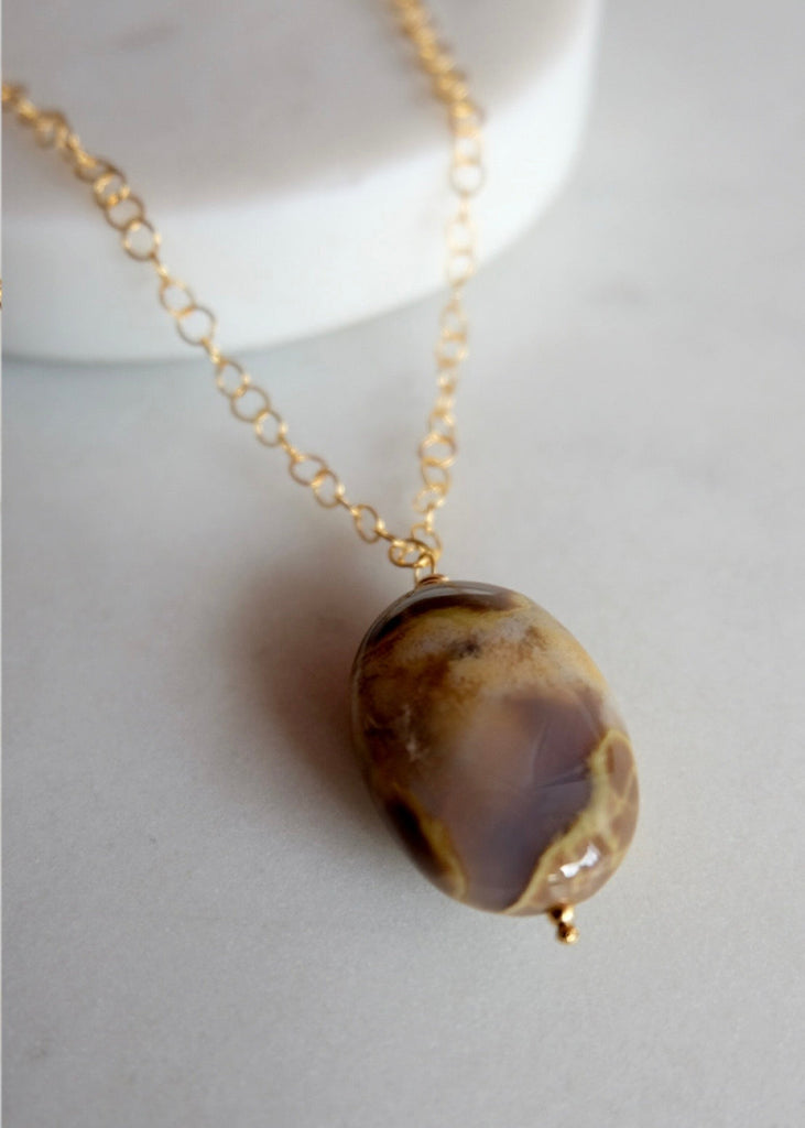James & Jezebelle | Australian Thunder Egg Necklace