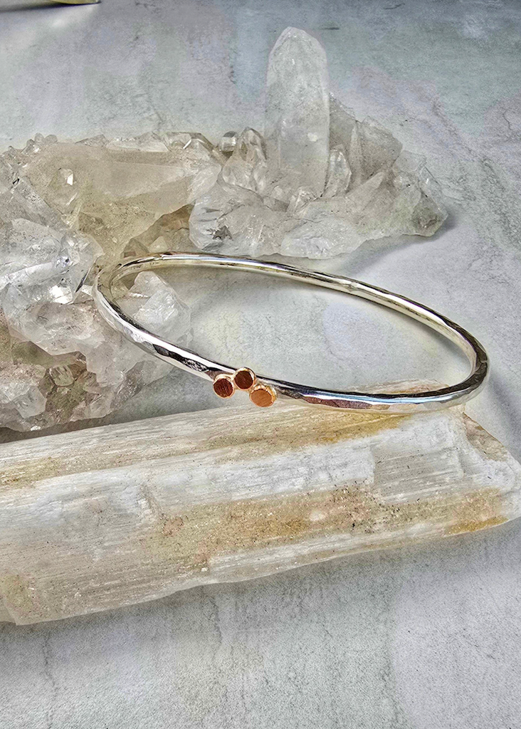 James + Jezebelle | Bangle 3 dot cluster