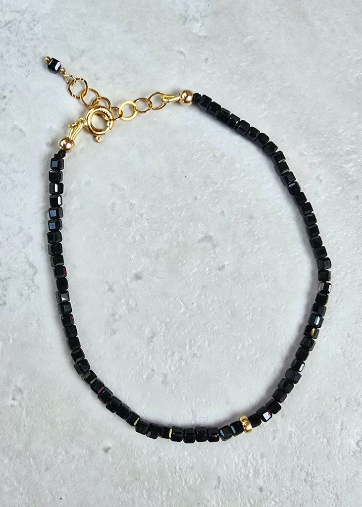 James & Jezebelle | Black Spinel Torie Bracelet