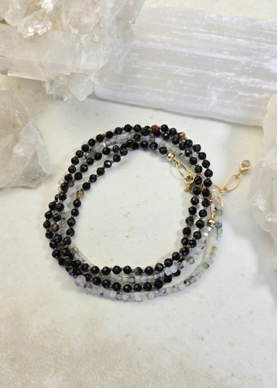 James + Jezebelle | Black Tourmaline + Labradorite Wrap