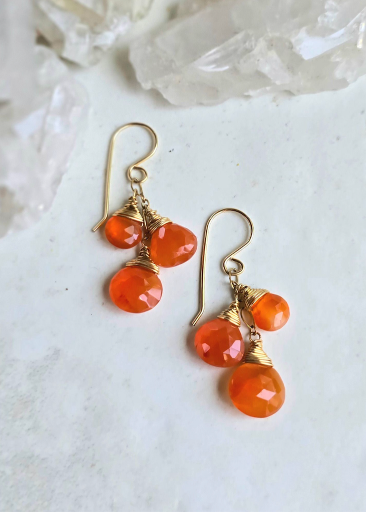James + Jezebelle | Carnelian Cluster Drop