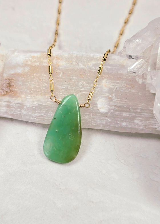 James + Jezebelle | Chrysoprase Necklace