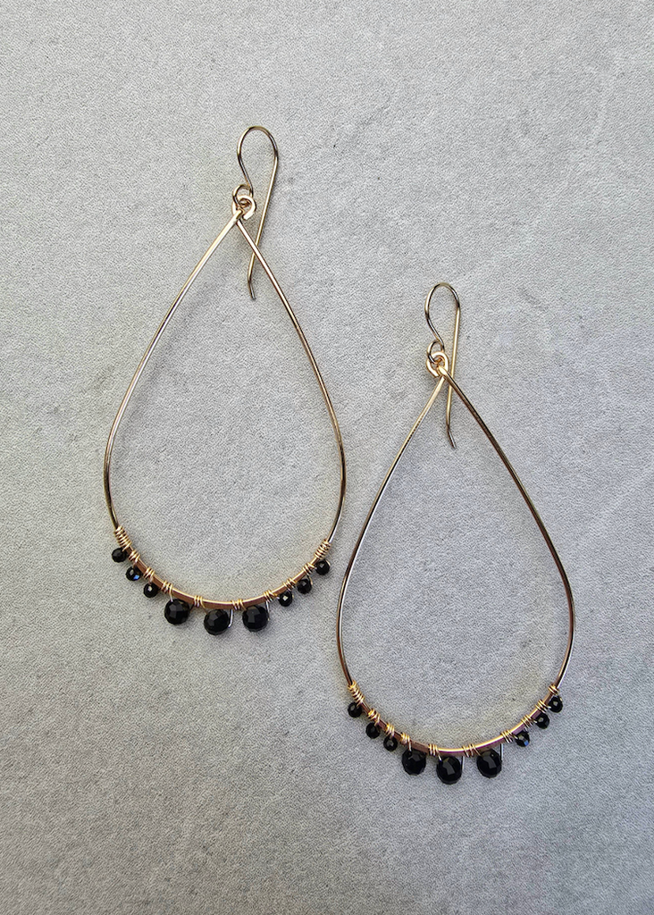 James + Jezebelle | Colleen Earring | Black Spinel