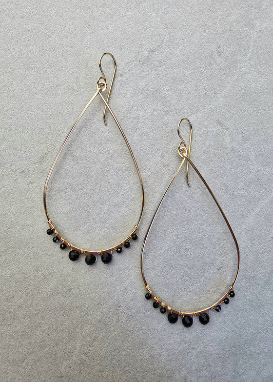 James + Jezebelle | Colleen Earring | Black Spinel