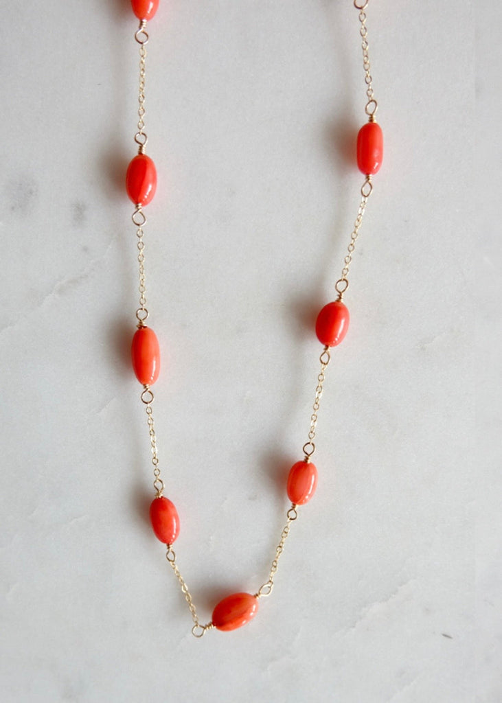 James & Jezebelle | Coral Necklace