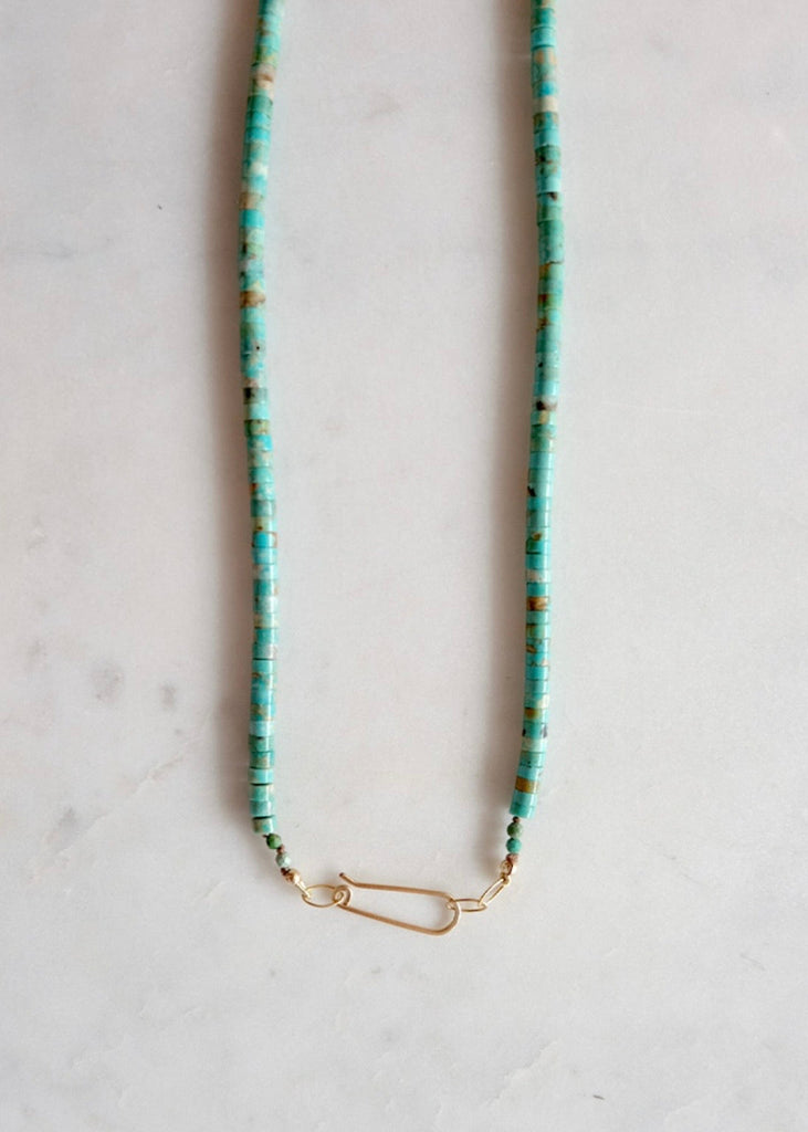 James & Jezebelle | Elisa Turquoise, Lapis & Ruby Necklace
