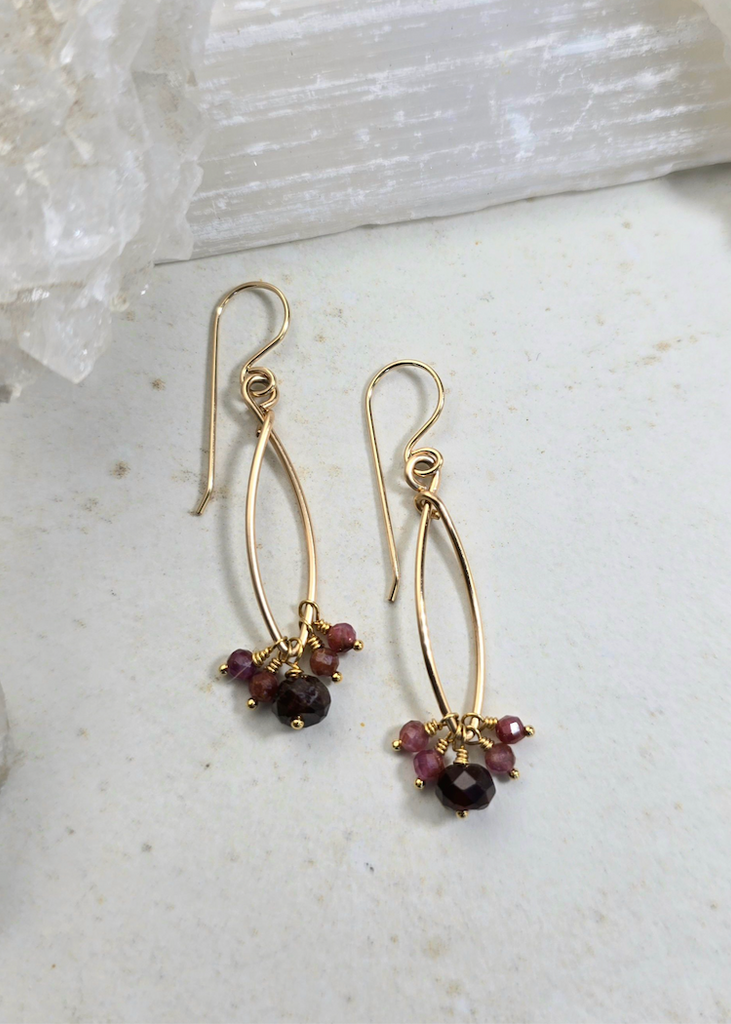 James + Jezebelle | Garnet Hoop