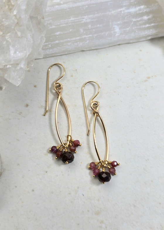 James + Jezebelle | Garnet Hoop