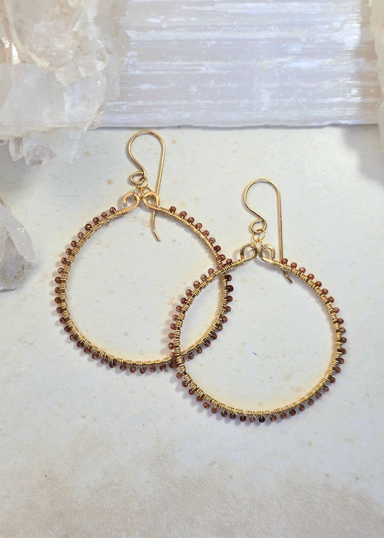 James + Jezebelle | Garnet Hoop