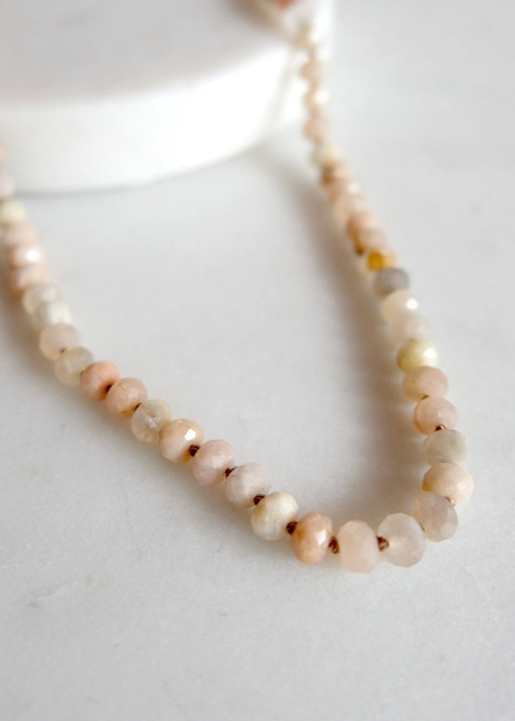 James + Jezebelle | Glynnis Peach Moonstone Necklace