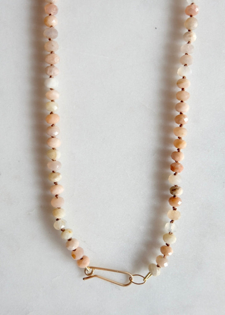 James + Jezebelle | Glynnis Peach Moonstone Necklace