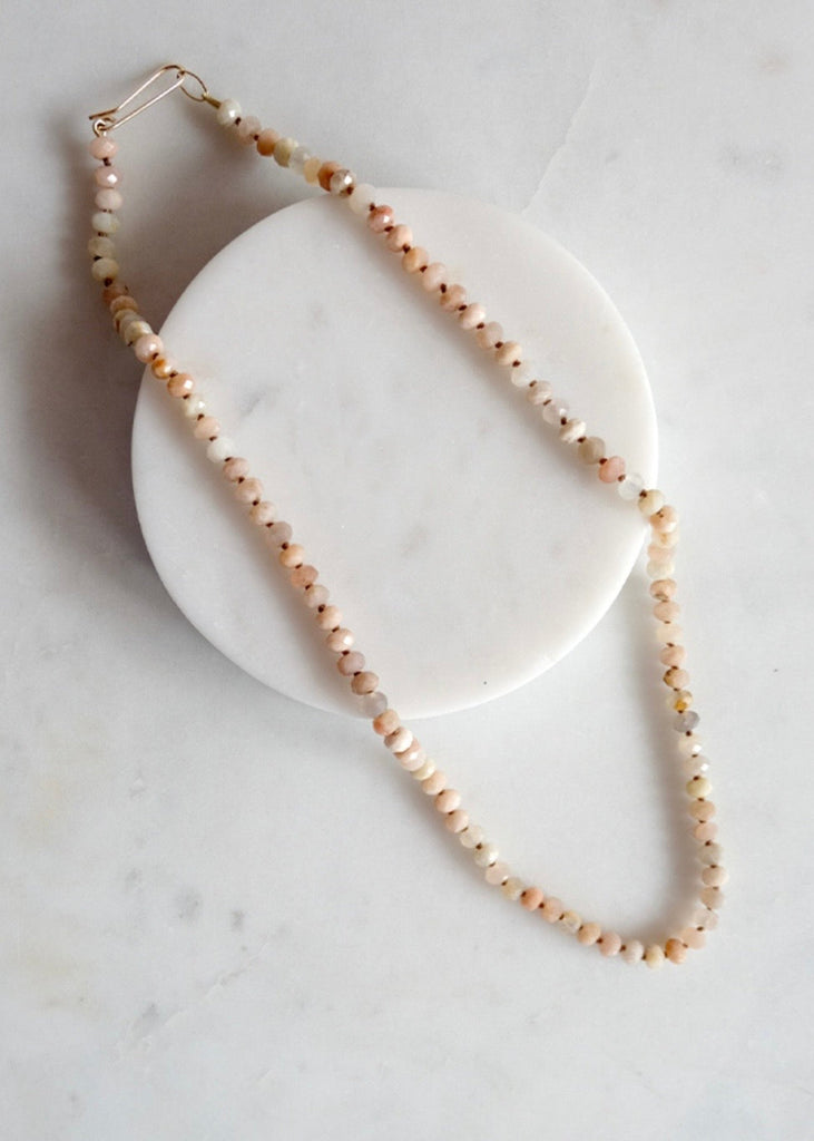 James + Jezebelle | Glynnis Peach Moonstone Necklace