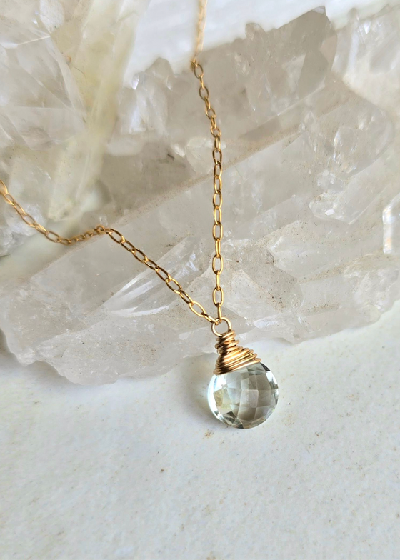 James + Jezebelle | Green Amethyst Necklace