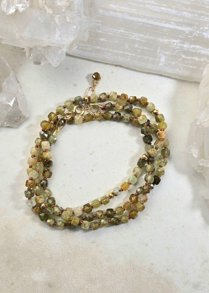 James + Jezebelle | Green Garnet Wrap