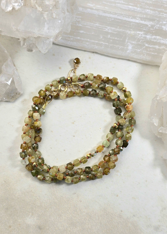 James + Jezebelle | Green Garnet Wrap