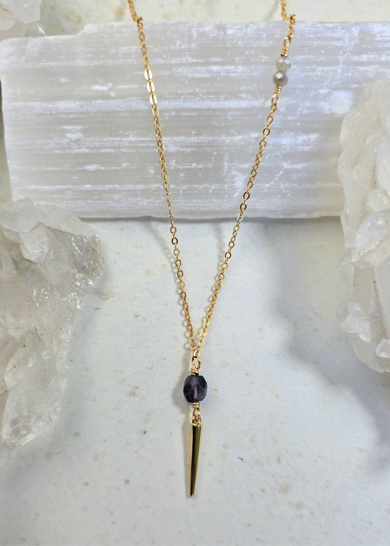 James + Jezebelle | Iolite Spike Necklace