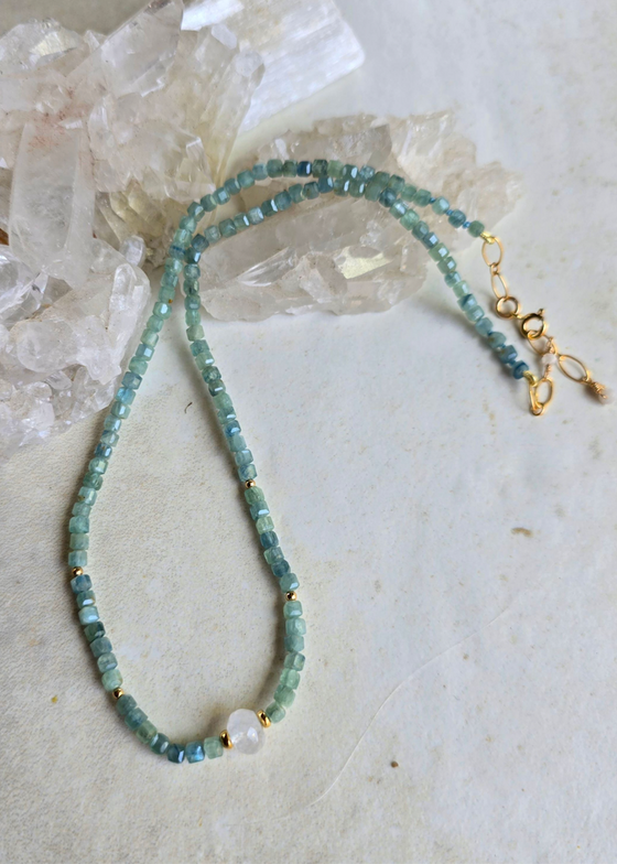 James + Jezebelle | Kyanite + Moonstone Necklace