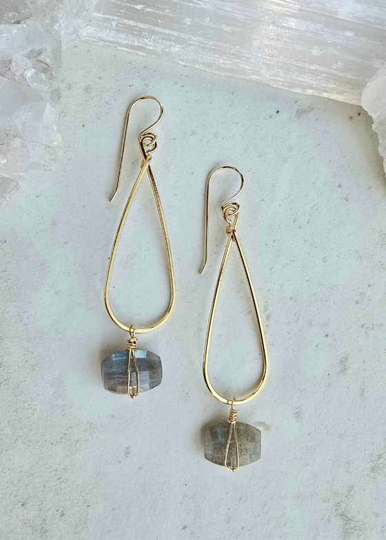 James & Jezebelle | Labradorite Earrings