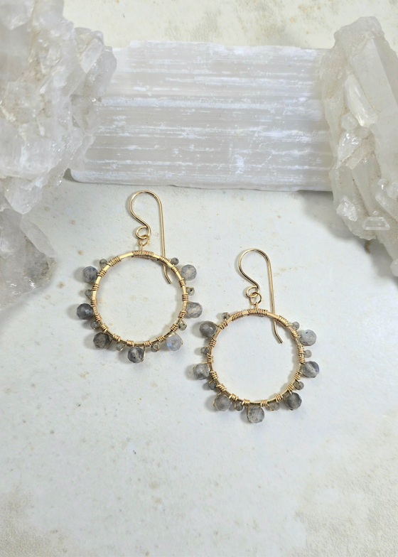 James + Jezebelle | Labradorite Hoop