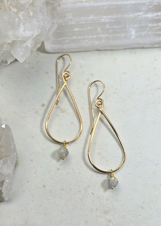 James + Jezebelle | Labradorite Hoop