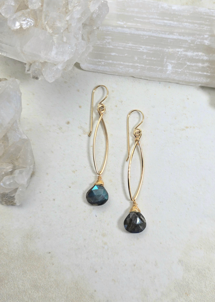 James + Jezebelle | Labradorite Hoop