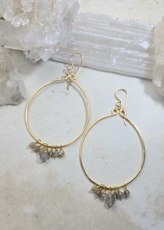 James + Jezebelle | Labradorite Hoop
