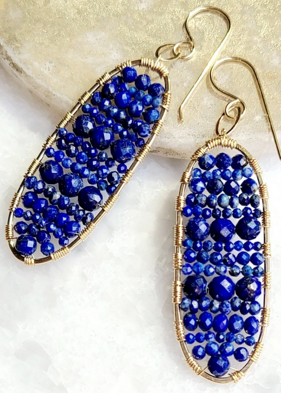 James & Jezebelle | Lapis Bibelot Earring