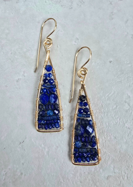 James & Jezebelle | Lapis Bibelot Earring
